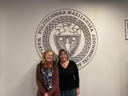 zdjęcie z Jane Brosnan z  Centrum Językowego TUBERLIN , ktora była w SJO na study visit